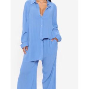 Fashion Nova Blue Set